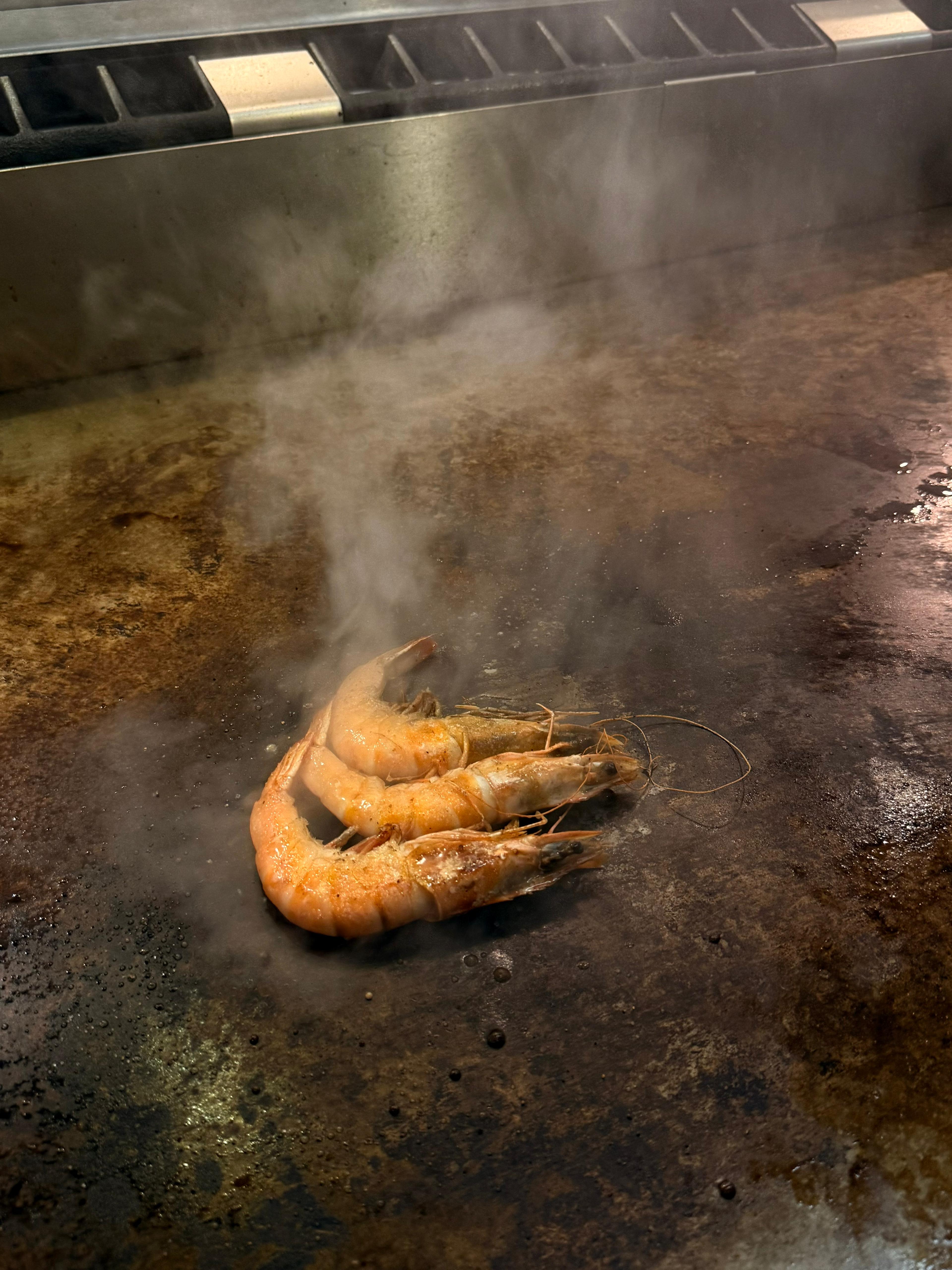 Teppan Garnelen